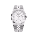 Rolex Land-Dweller 40 M127334-0001 Oystersteel White Dial Honeycomb Pattern Watch