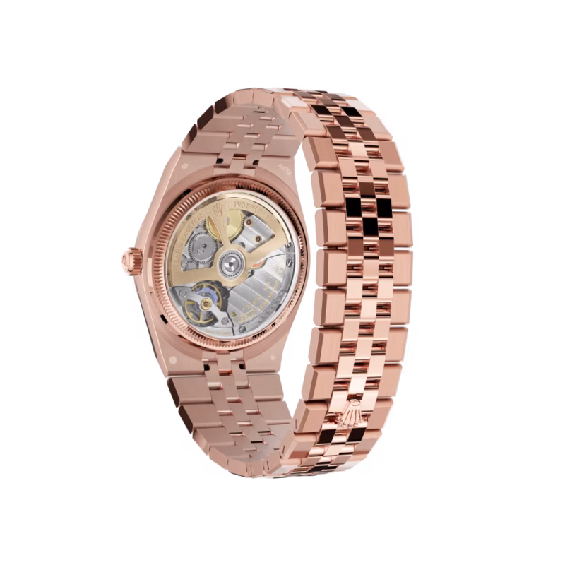 Rolex Land-Dweller 36 M127235-0001 Everose Gold White Lacquer Dial Roman Numerals Jubilee Bracelet - Image 4
