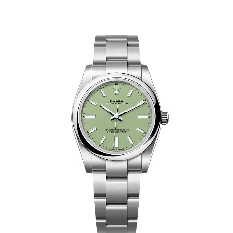 Oyster Perpetual 34 Oyster, 34 mm, Oystersteel Ref. 124200-0006