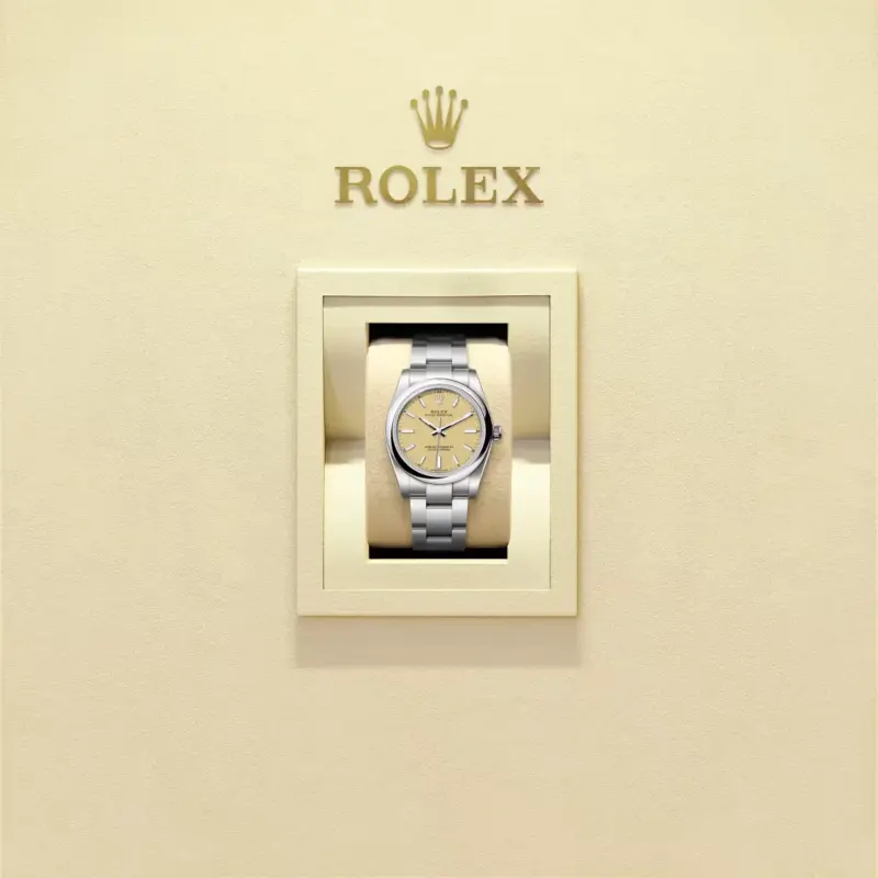 Oyster Perpetual 34 Oyster, 34 mm, Oystersteel Ref. 124200-0007 - Image 2