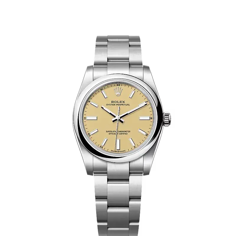 Oyster Perpetual 34 Oyster, 34 mm, Oystersteel Ref. 124200-0007
