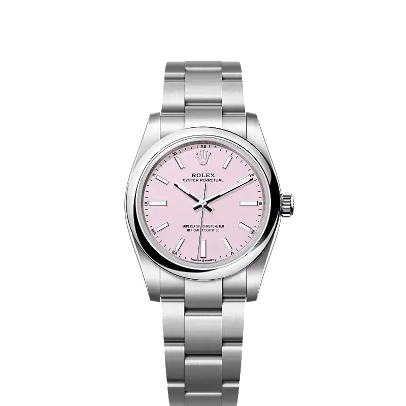 Oyster Perpetual 34 Oyster, 34 mm, Oystersteel Ref. 124200-0009