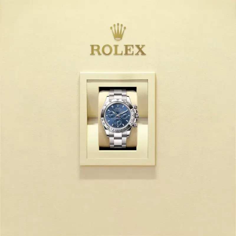 Rolex Cosmograph Daytona Oyster, 40 mm, White gold Ref.126509 - White Gold “Blue Dial” - Image 2