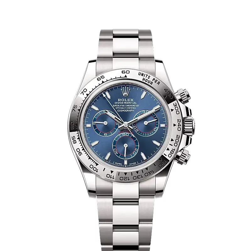 Rolex Cosmograph Daytona Oyster, 40 mm, White gold Ref.126509 - White Gold “Blue Dial”
