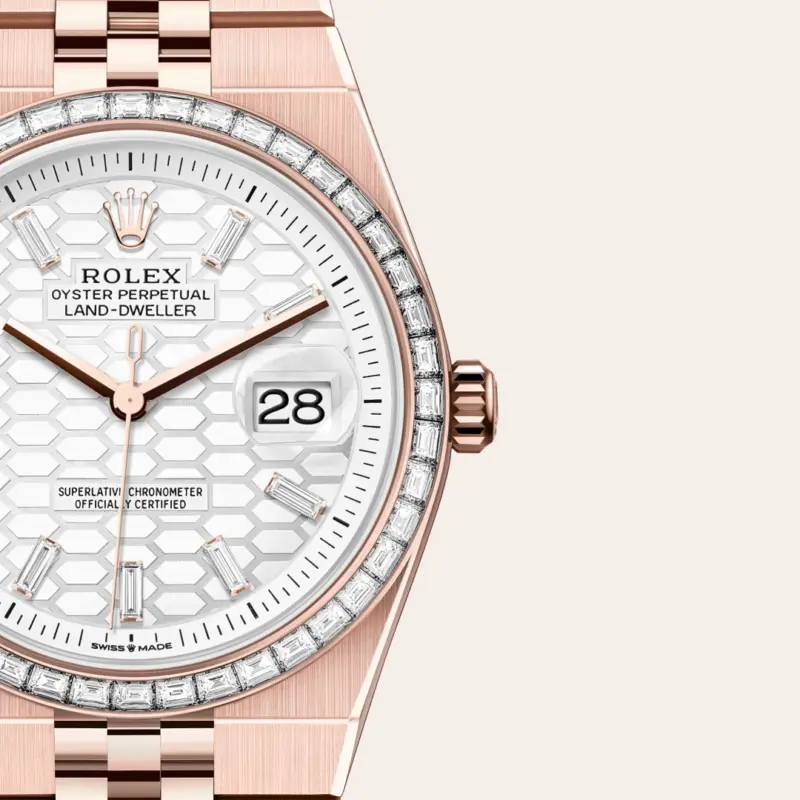 Rolex Land-Dweller 36mm Everose gold and diamonds M127285TBR-0002 - Image 4