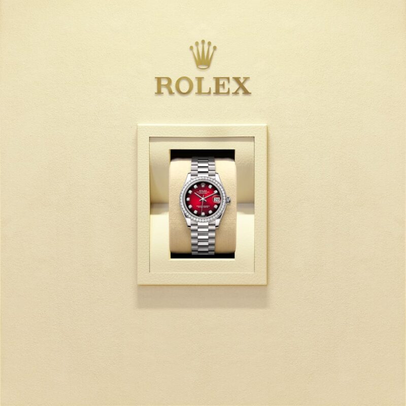 Rolex Datejust 31 Oyster, 31 mm, White Gold and Diamonds Ref.278289RBR - Image 2
