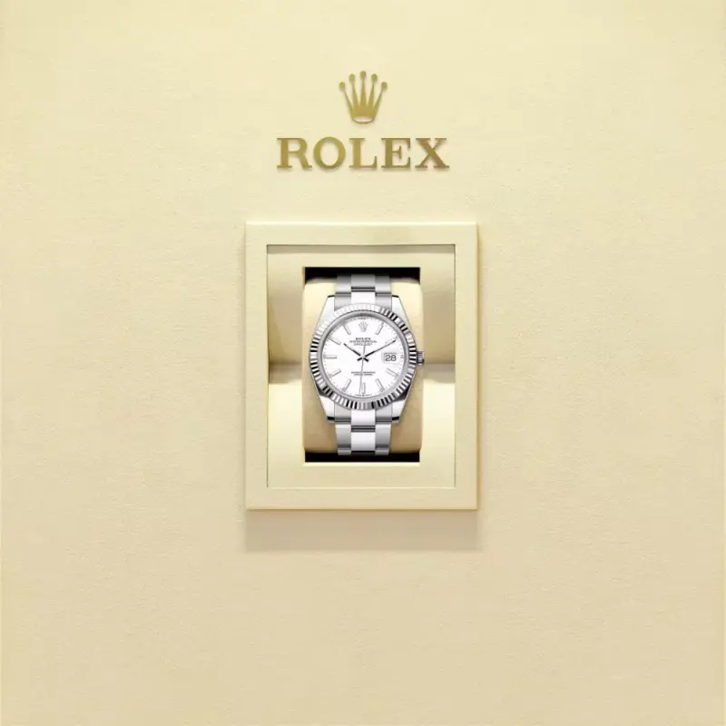 Rolex Datejust 41 White Dial Gold M126334-0009 - Image 9