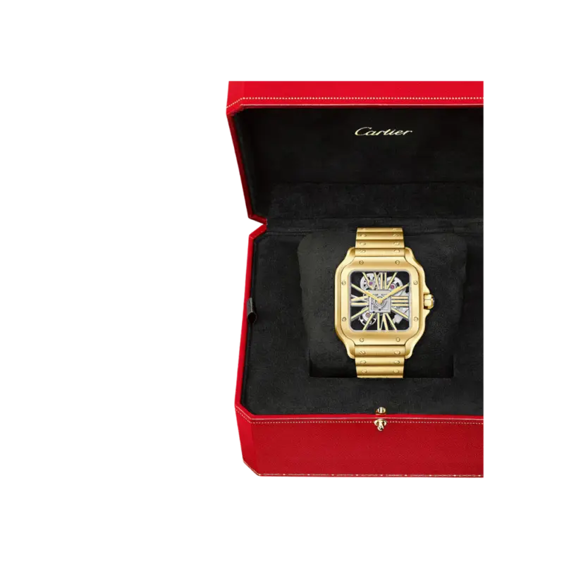 Santos de Cartier Large Skeleton Yellow Gold - Image 6