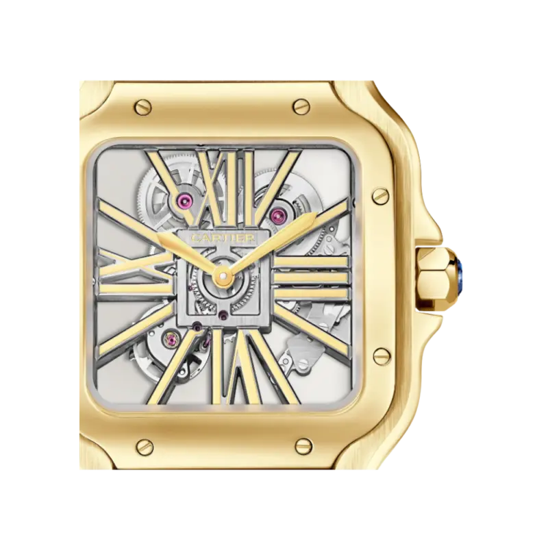 Santos de Cartier Large Skeleton Yellow Gold - Image 2