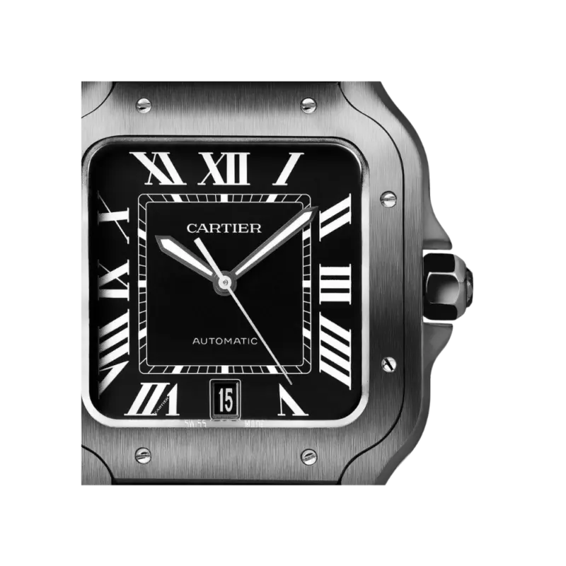 Santos de Cartier Large ADLC Black - Image 2