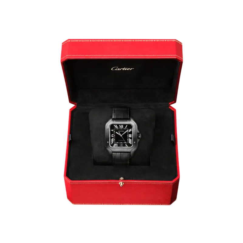 Santos de Cartier Large ADLC Black - Image 6