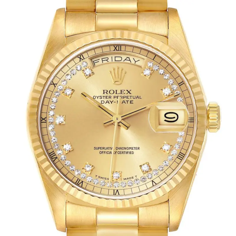 Rolex Day-Date 36 Ref. 18238 Diamond Dial - Image 2