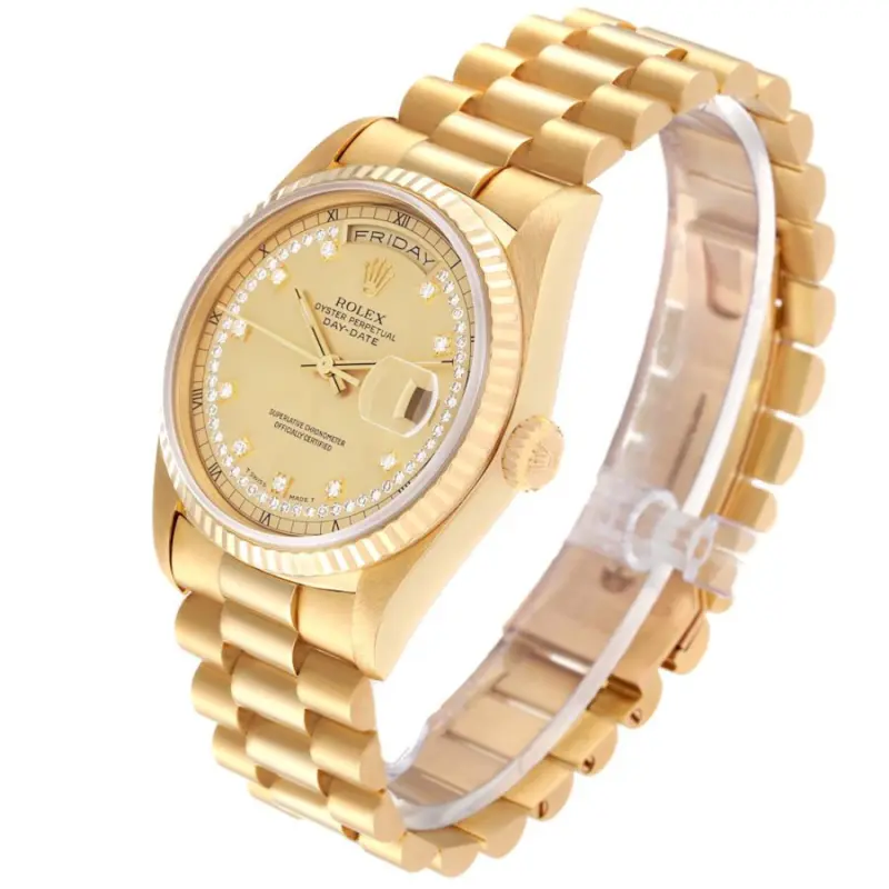 Rolex Day-Date 36 Ref. 18238 Diamond Dial - Image 3