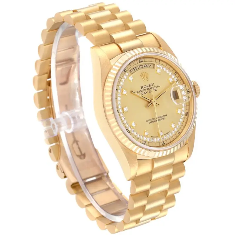 Rolex Day-Date 36 Ref. 18238 Diamond Dial - Image 4