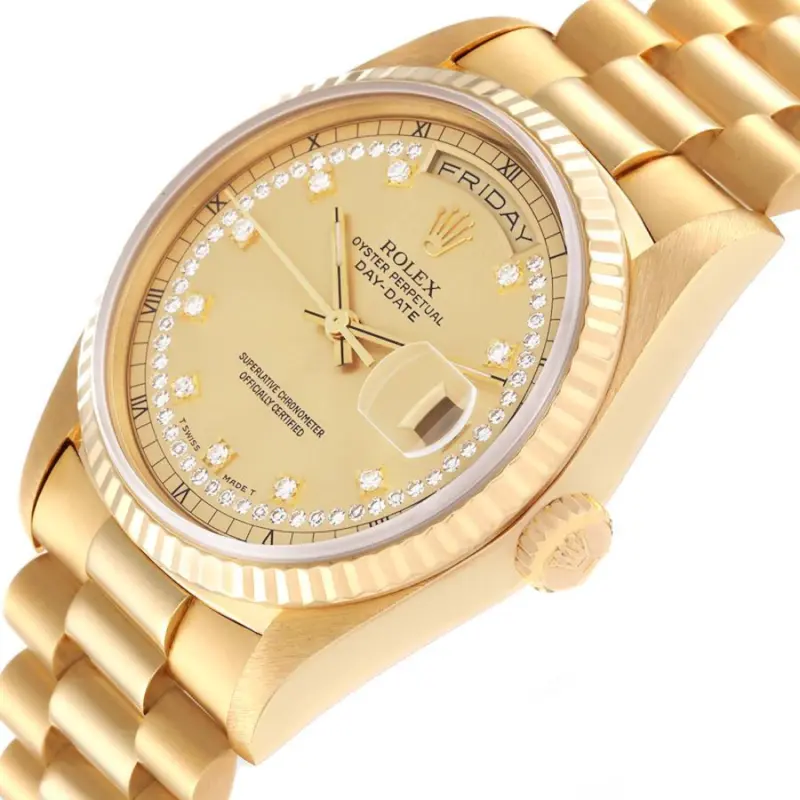 Rolex Day-Date 36 Ref. 18238 Diamond Dial - Image 5