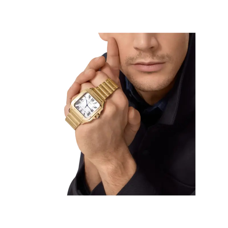 Santos de Cartier Large Yellow Gold – Brown Dial - Image 6