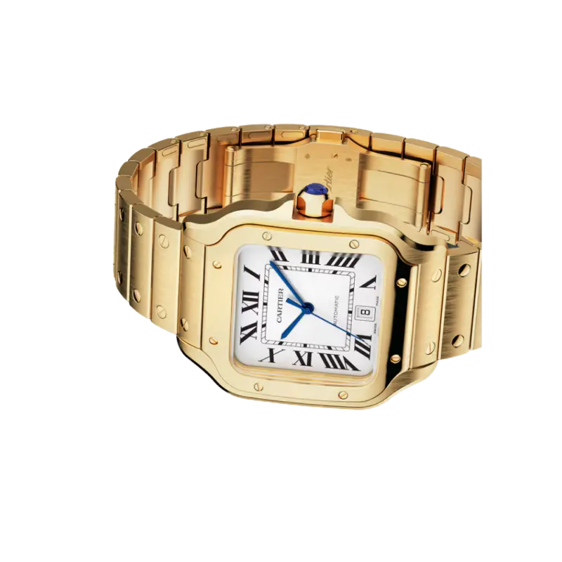 Santos de Cartier Large Yellow Gold – Brown Dial - Image 3