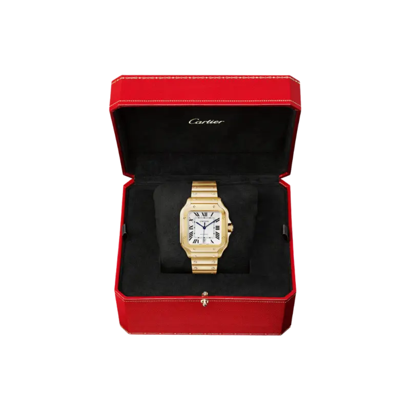 Santos de Cartier Large Yellow Gold – Brown Dial - Image 7