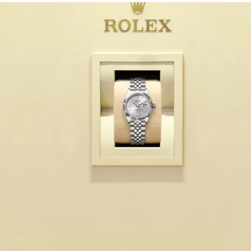 Rolex Lady-Datejust 28, Oystersteel and 18k White Gold, Ref#279174-0021 - Image 6