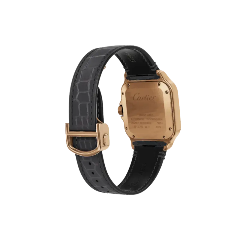 Santos de Cartier Medium Automatic Gold Watch - Image 5